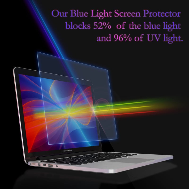 EZ-Pro Screen Protector Premium Anti Blue Light Screen Protector (2 Pack) Compatible with MacBook Air 11 inch Model Number A1370 & A1465. Filter Out Blue Light and Relieve Computer Eye Strain to Help You Sleep Better - Image 3